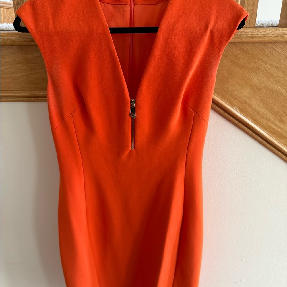 Versace Bold Orange Mini Dress